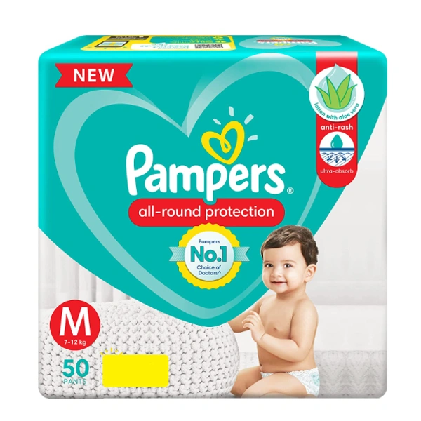 Pampers Medium 50pants  - 50pants
